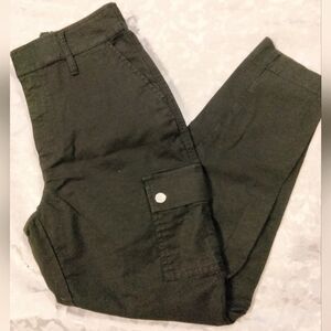 WHBM Mid-rise Black Cargo Jeans